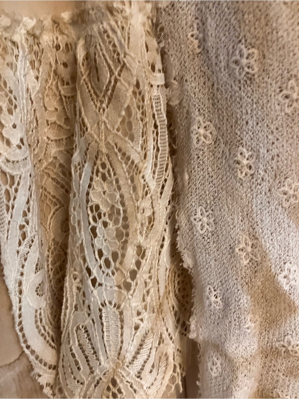 A Rare Bird Vintage Tea Stained Lace Pants - Picture 3 of 11